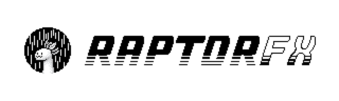 Banner which contains the RaptorFX logo with the text 'RaptorFX'